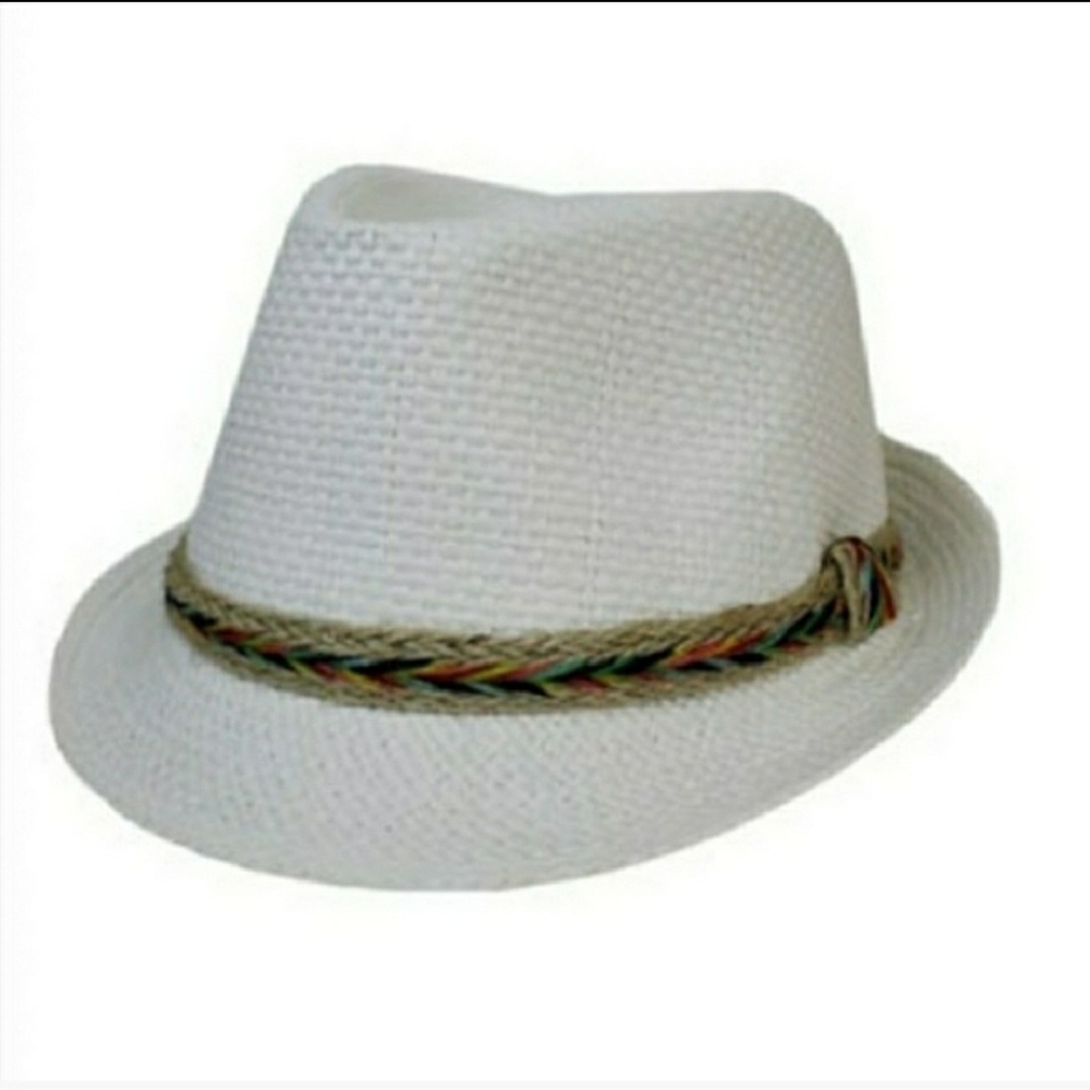 (SOLD) Multi-colored Hemp Fedora